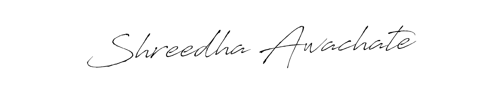 Create a beautiful signature design for name Shreedha Awachate. With this signature (Antro_Vectra) fonts, you can make a handwritten signature for free. Shreedha Awachate signature style 6 images and pictures png