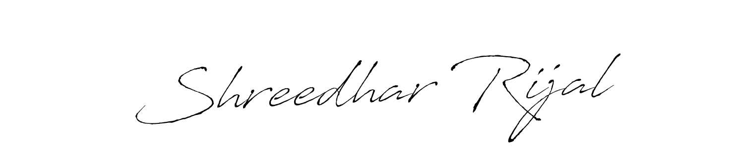 How to make Shreedhar Rijal name signature. Use Antro_Vectra style for creating short signs online. This is the latest handwritten sign. Shreedhar Rijal signature style 6 images and pictures png