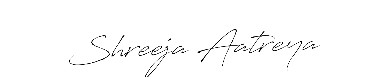 Antro_Vectra is a professional signature style that is perfect for those who want to add a touch of class to their signature. It is also a great choice for those who want to make their signature more unique. Get Shreeja Aatreya name to fancy signature for free. Shreeja Aatreya signature style 6 images and pictures png