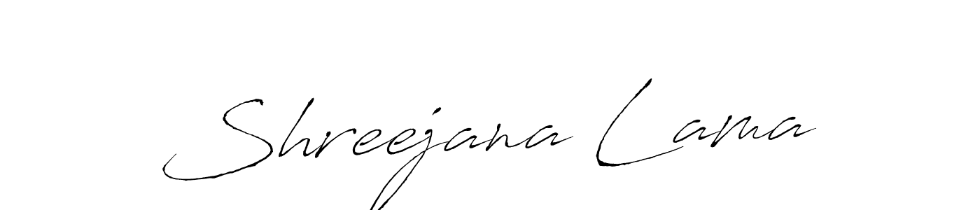 This is the best signature style for the Shreejana Lama name. Also you like these signature font (Antro_Vectra). Mix name signature. Shreejana Lama signature style 6 images and pictures png