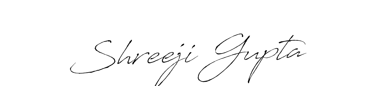 How to make Shreeji Gupta name signature. Use Antro_Vectra style for creating short signs online. This is the latest handwritten sign. Shreeji Gupta signature style 6 images and pictures png