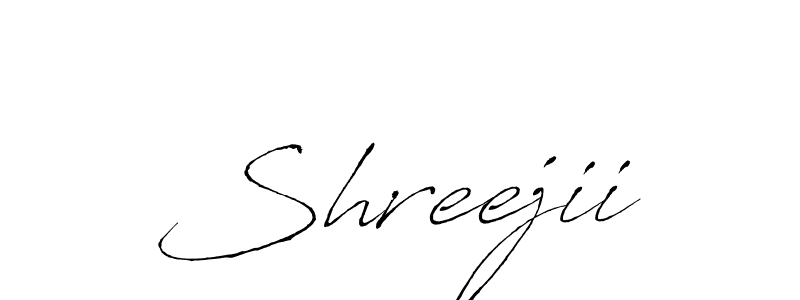 Also we have Shreejii name is the best signature style. Create professional handwritten signature collection using Antro_Vectra autograph style. Shreejii signature style 6 images and pictures png