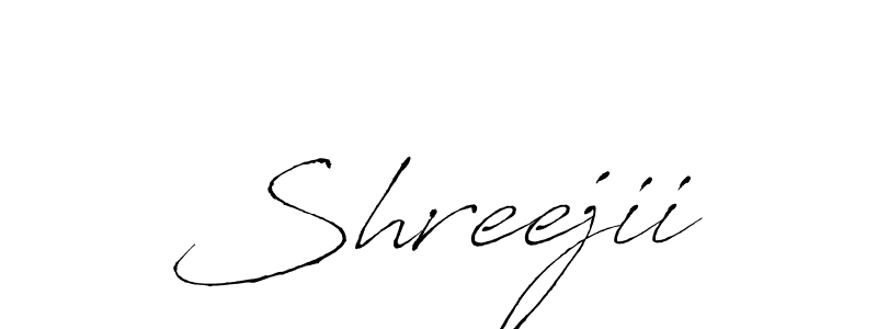 How to make Shreejii name signature. Use Antro_Vectra style for creating short signs online. This is the latest handwritten sign. Shreejii signature style 6 images and pictures png