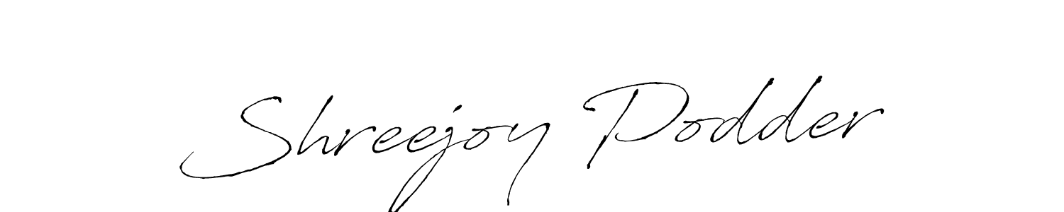 Similarly Antro_Vectra is the best handwritten signature design. Signature creator online .You can use it as an online autograph creator for name Shreejoy Podder. Shreejoy Podder signature style 6 images and pictures png