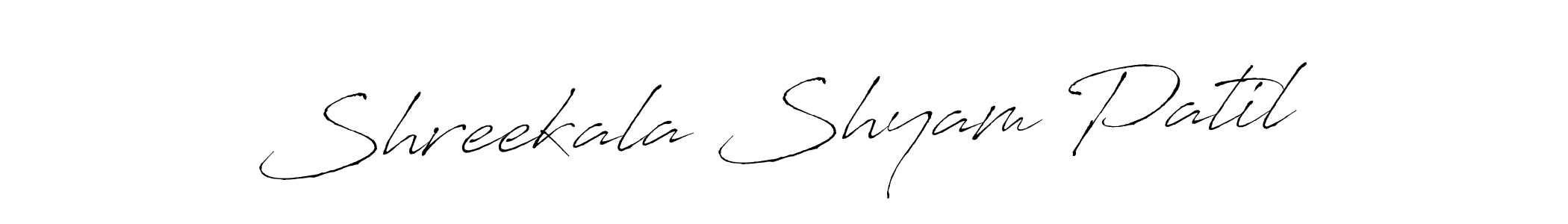 Shreekala Shyam Patil stylish signature style. Best Handwritten Sign (Antro_Vectra) for my name. Handwritten Signature Collection Ideas for my name Shreekala Shyam Patil. Shreekala Shyam Patil signature style 6 images and pictures png