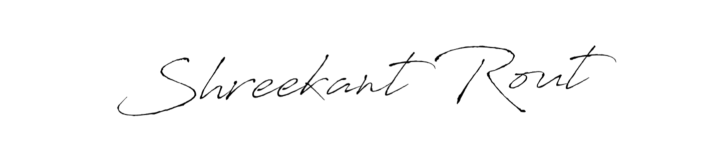 Make a beautiful signature design for name Shreekant Rout. With this signature (Antro_Vectra) style, you can create a handwritten signature for free. Shreekant Rout signature style 6 images and pictures png