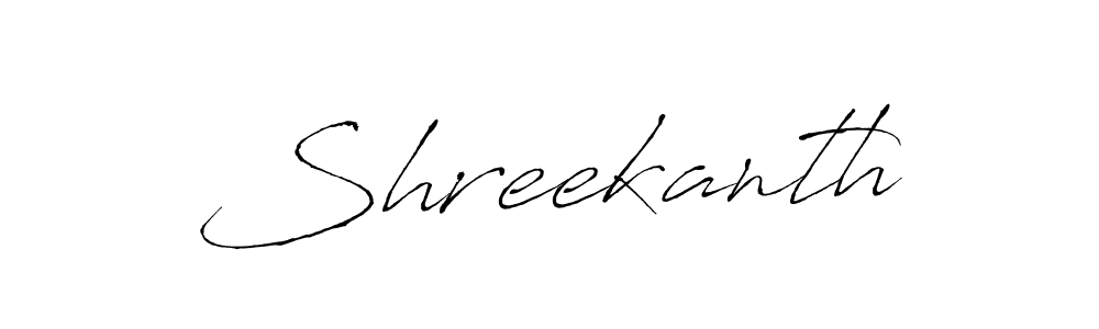 How to make Shreekanth signature? Antro_Vectra is a professional autograph style. Create handwritten signature for Shreekanth name. Shreekanth signature style 6 images and pictures png