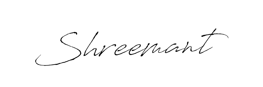 You should practise on your own different ways (Antro_Vectra) to write your name (Shreemant) in signature. don't let someone else do it for you. Shreemant signature style 6 images and pictures png
