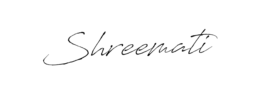 Use a signature maker to create a handwritten signature online. With this signature software, you can design (Antro_Vectra) your own signature for name Shreemati. Shreemati signature style 6 images and pictures png