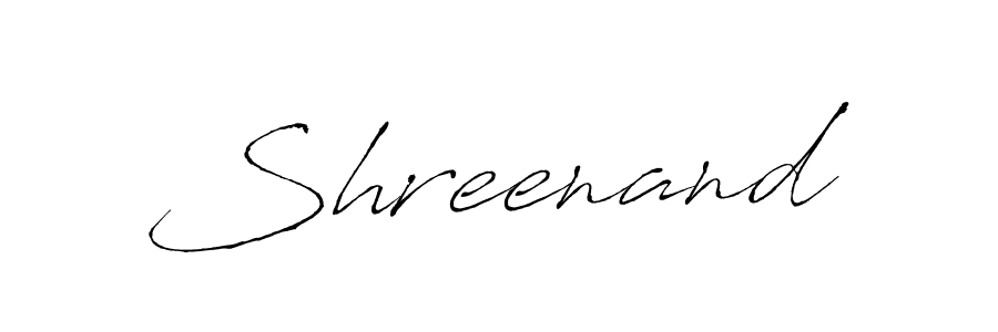 Make a beautiful signature design for name Shreenand. With this signature (Antro_Vectra) style, you can create a handwritten signature for free. Shreenand signature style 6 images and pictures png