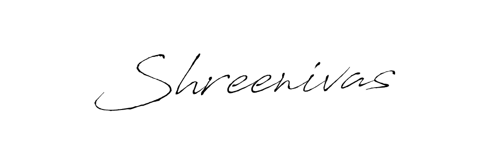 How to make Shreenivas name signature. Use Antro_Vectra style for creating short signs online. This is the latest handwritten sign. Shreenivas signature style 6 images and pictures png