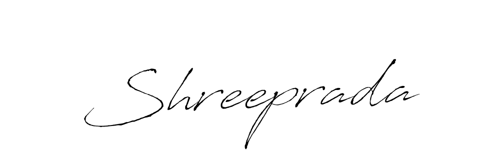 Use a signature maker to create a handwritten signature online. With this signature software, you can design (Antro_Vectra) your own signature for name Shreeprada. Shreeprada signature style 6 images and pictures png