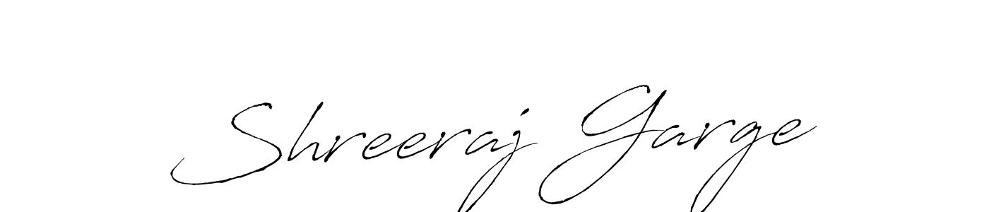 Design your own signature with our free online signature maker. With this signature software, you can create a handwritten (Antro_Vectra) signature for name Shreeraj Garge. Shreeraj Garge signature style 6 images and pictures png