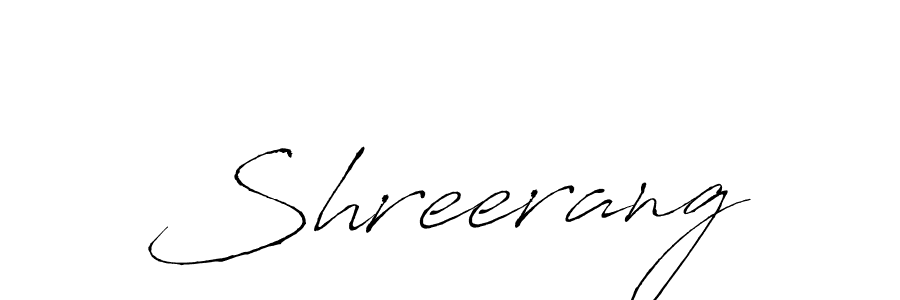 Create a beautiful signature design for name Shreerang. With this signature (Antro_Vectra) fonts, you can make a handwritten signature for free. Shreerang signature style 6 images and pictures png