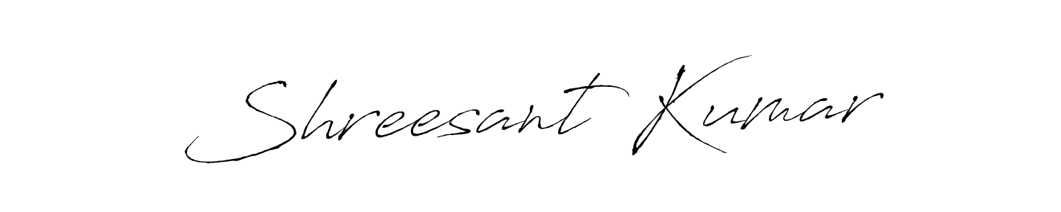This is the best signature style for the Shreesant Kumar name. Also you like these signature font (Antro_Vectra). Mix name signature. Shreesant Kumar signature style 6 images and pictures png