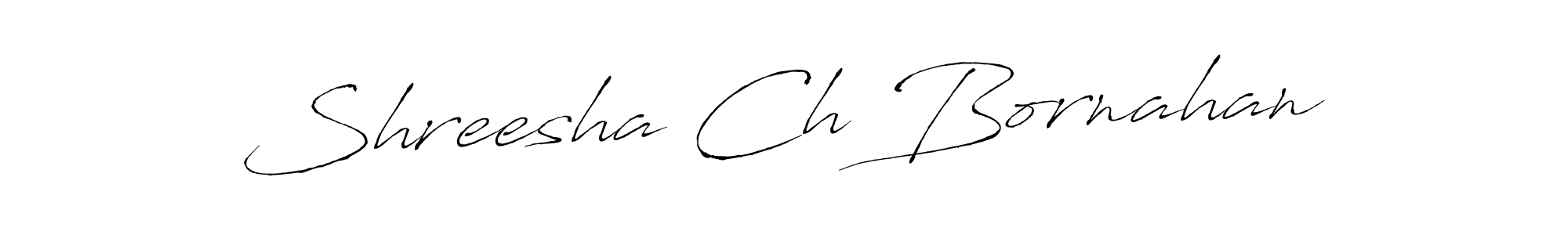 Make a beautiful signature design for name Shreesha Ch Bornahan. With this signature (Antro_Vectra) style, you can create a handwritten signature for free. Shreesha Ch Bornahan signature style 6 images and pictures png