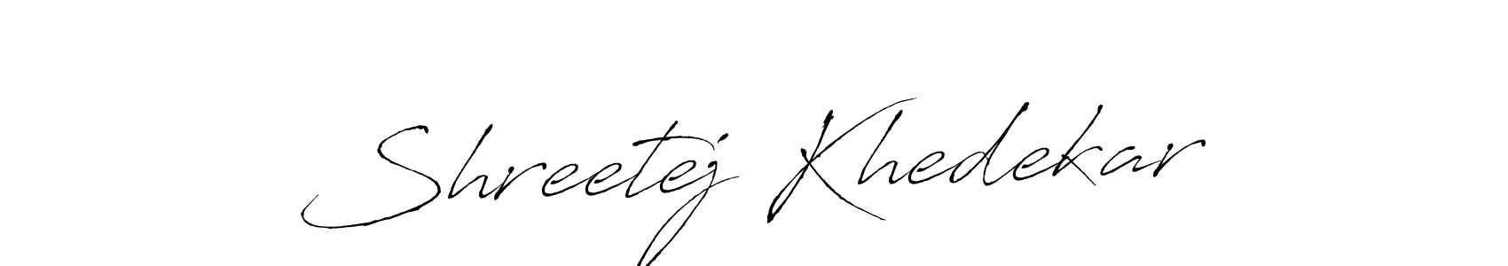 This is the best signature style for the Shreetej Khedekar name. Also you like these signature font (Antro_Vectra). Mix name signature. Shreetej Khedekar signature style 6 images and pictures png