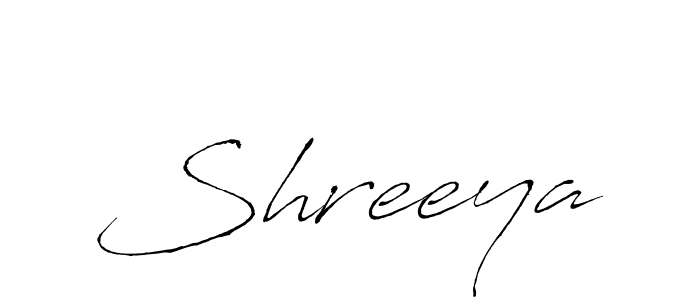 Design your own signature with our free online signature maker. With this signature software, you can create a handwritten (Antro_Vectra) signature for name Shreeya. Shreeya signature style 6 images and pictures png