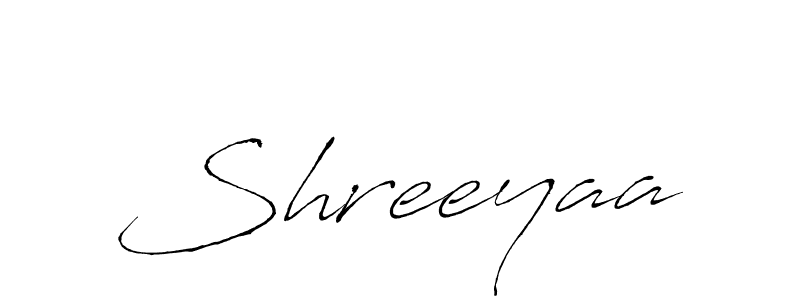 Make a beautiful signature design for name Shreeyaa. With this signature (Antro_Vectra) style, you can create a handwritten signature for free. Shreeyaa signature style 6 images and pictures png