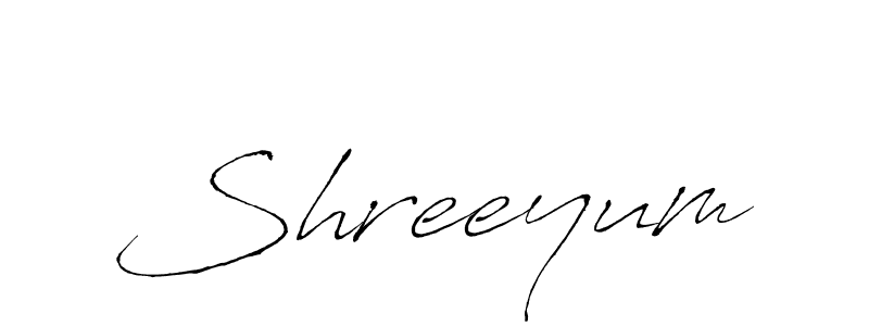 Create a beautiful signature design for name Shreeyum. With this signature (Antro_Vectra) fonts, you can make a handwritten signature for free. Shreeyum signature style 6 images and pictures png