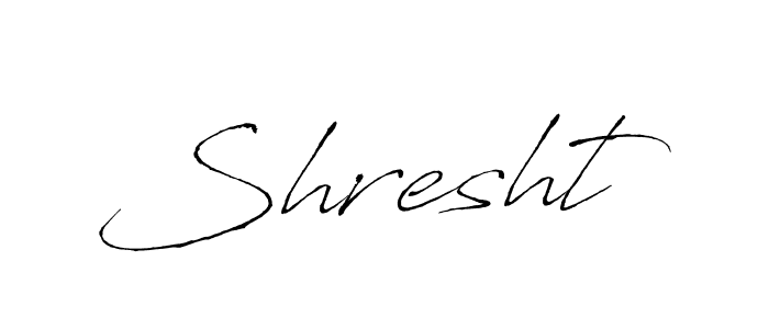 Shresht stylish signature style. Best Handwritten Sign (Antro_Vectra) for my name. Handwritten Signature Collection Ideas for my name Shresht. Shresht signature style 6 images and pictures png