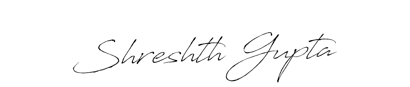 Shreshth Gupta stylish signature style. Best Handwritten Sign (Antro_Vectra) for my name. Handwritten Signature Collection Ideas for my name Shreshth Gupta. Shreshth Gupta signature style 6 images and pictures png