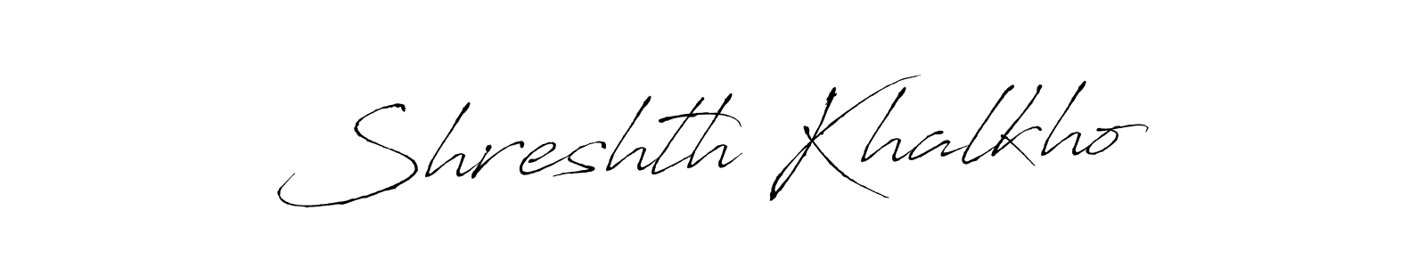 How to make Shreshth Khalkho signature? Antro_Vectra is a professional autograph style. Create handwritten signature for Shreshth Khalkho name. Shreshth Khalkho signature style 6 images and pictures png