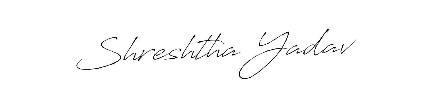 Create a beautiful signature design for name Shreshtha Yadav. With this signature (Antro_Vectra) fonts, you can make a handwritten signature for free. Shreshtha Yadav signature style 6 images and pictures png