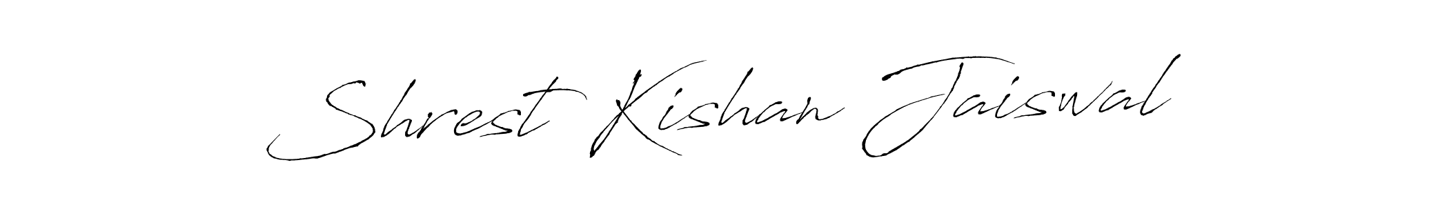 You can use this online signature creator to create a handwritten signature for the name Shrest Kishan Jaiswal. This is the best online autograph maker. Shrest Kishan Jaiswal signature style 6 images and pictures png