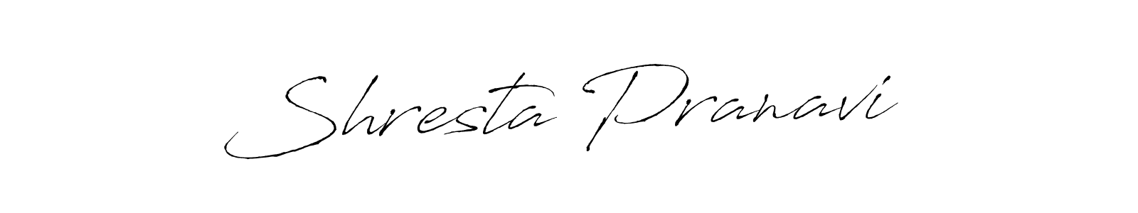 Antro_Vectra is a professional signature style that is perfect for those who want to add a touch of class to their signature. It is also a great choice for those who want to make their signature more unique. Get Shresta Pranavi  name to fancy signature for free. Shresta Pranavi  signature style 6 images and pictures png