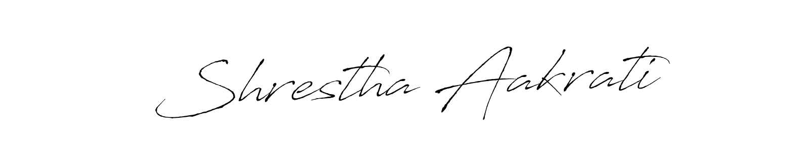 Shrestha Aakrati stylish signature style. Best Handwritten Sign (Antro_Vectra) for my name. Handwritten Signature Collection Ideas for my name Shrestha Aakrati. Shrestha Aakrati signature style 6 images and pictures png