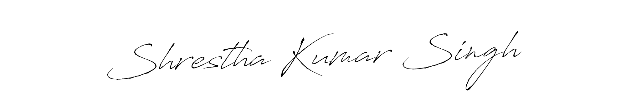 Antro_Vectra is a professional signature style that is perfect for those who want to add a touch of class to their signature. It is also a great choice for those who want to make their signature more unique. Get Shrestha Kumar Singh name to fancy signature for free. Shrestha Kumar Singh signature style 6 images and pictures png