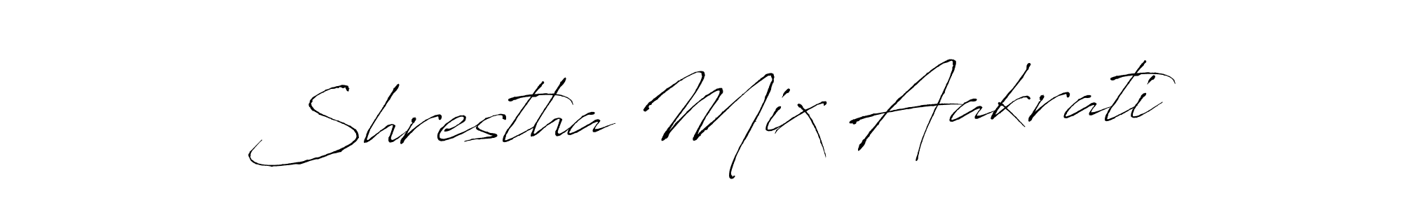 Design your own signature with our free online signature maker. With this signature software, you can create a handwritten (Antro_Vectra) signature for name Shrestha Mix Aakrati. Shrestha Mix Aakrati signature style 6 images and pictures png
