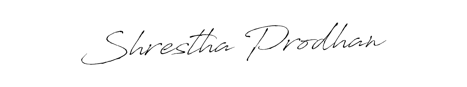 Create a beautiful signature design for name Shrestha Prodhan. With this signature (Antro_Vectra) fonts, you can make a handwritten signature for free. Shrestha Prodhan signature style 6 images and pictures png