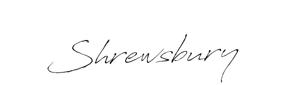 Make a beautiful signature design for name Shrewsbury. With this signature (Antro_Vectra) style, you can create a handwritten signature for free. Shrewsbury signature style 6 images and pictures png