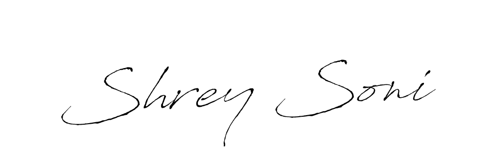 Also we have Shrey Soni name is the best signature style. Create professional handwritten signature collection using Antro_Vectra autograph style. Shrey Soni signature style 6 images and pictures png