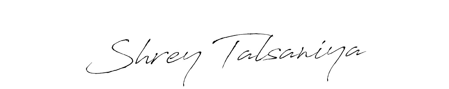 How to make Shrey Talsaniya signature? Antro_Vectra is a professional autograph style. Create handwritten signature for Shrey Talsaniya name. Shrey Talsaniya signature style 6 images and pictures png