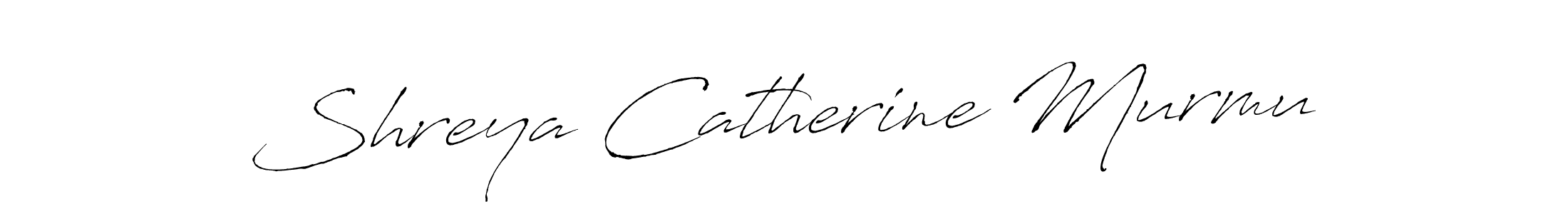 The best way (Antro_Vectra) to make a short signature is to pick only two or three words in your name. The name Shreya Catherine Murmu include a total of six letters. For converting this name. Shreya Catherine Murmu signature style 6 images and pictures png