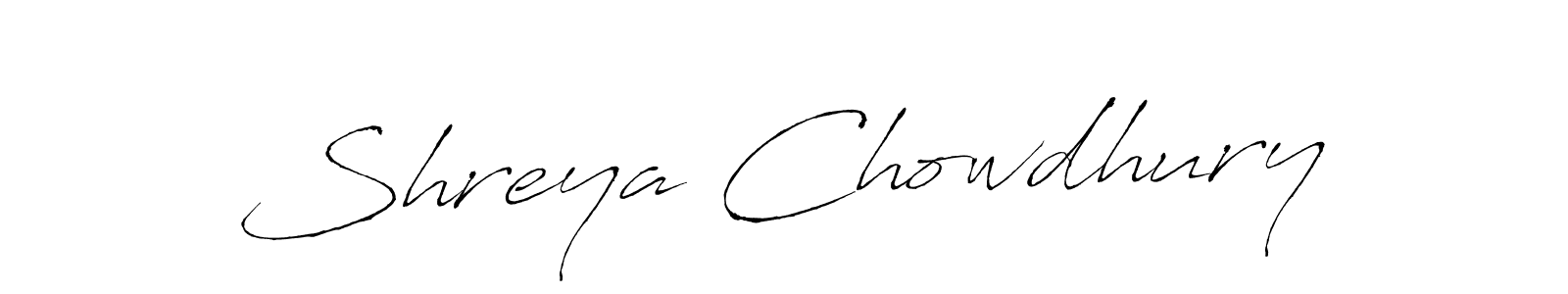 Also we have Shreya Chowdhury name is the best signature style. Create professional handwritten signature collection using Antro_Vectra autograph style. Shreya Chowdhury signature style 6 images and pictures png
