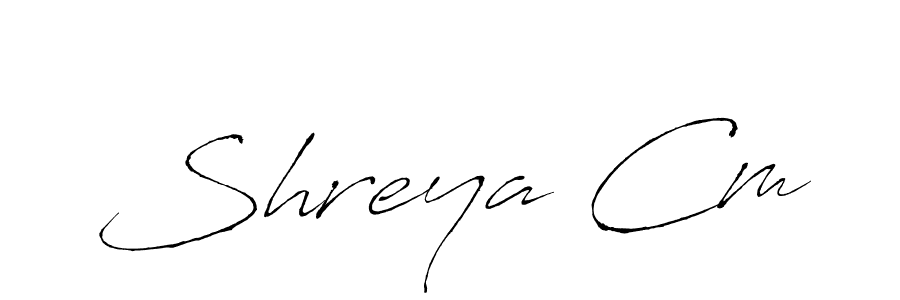 Make a beautiful signature design for name Shreya Cm. Use this online signature maker to create a handwritten signature for free. Shreya Cm signature style 6 images and pictures png