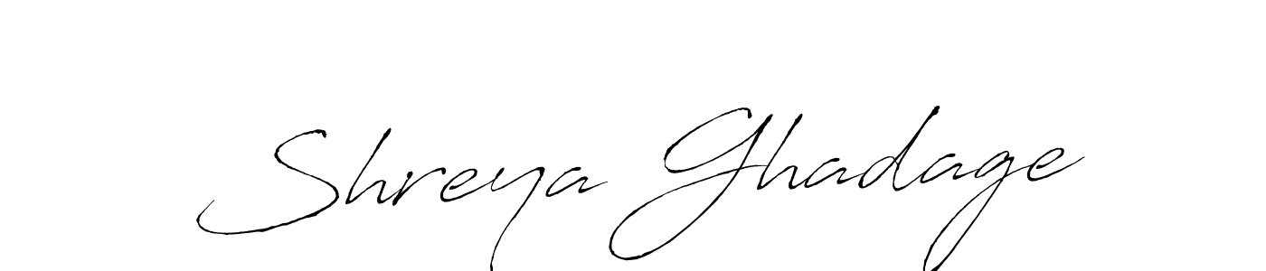 It looks lik you need a new signature style for name Shreya Ghadage. Design unique handwritten (Antro_Vectra) signature with our free signature maker in just a few clicks. Shreya Ghadage signature style 6 images and pictures png