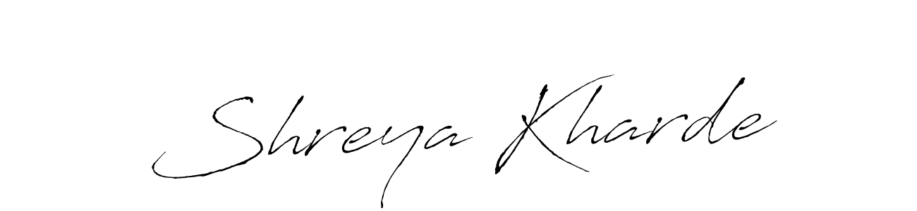 Also we have Shreya Kharde name is the best signature style. Create professional handwritten signature collection using Antro_Vectra autograph style. Shreya Kharde signature style 6 images and pictures png