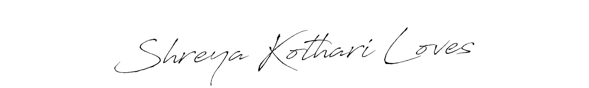 The best way (Antro_Vectra) to make a short signature is to pick only two or three words in your name. The name Shreya Kothari Loves include a total of six letters. For converting this name. Shreya Kothari Loves signature style 6 images and pictures png