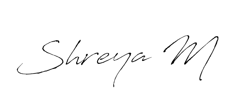 Also we have Shreya M name is the best signature style. Create professional handwritten signature collection using Antro_Vectra autograph style. Shreya M signature style 6 images and pictures png