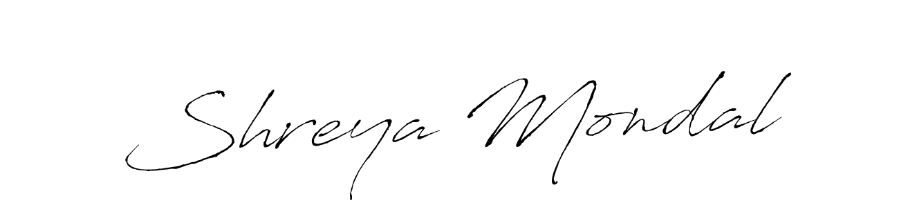 Make a beautiful signature design for name Shreya Mondal. With this signature (Antro_Vectra) style, you can create a handwritten signature for free. Shreya Mondal signature style 6 images and pictures png