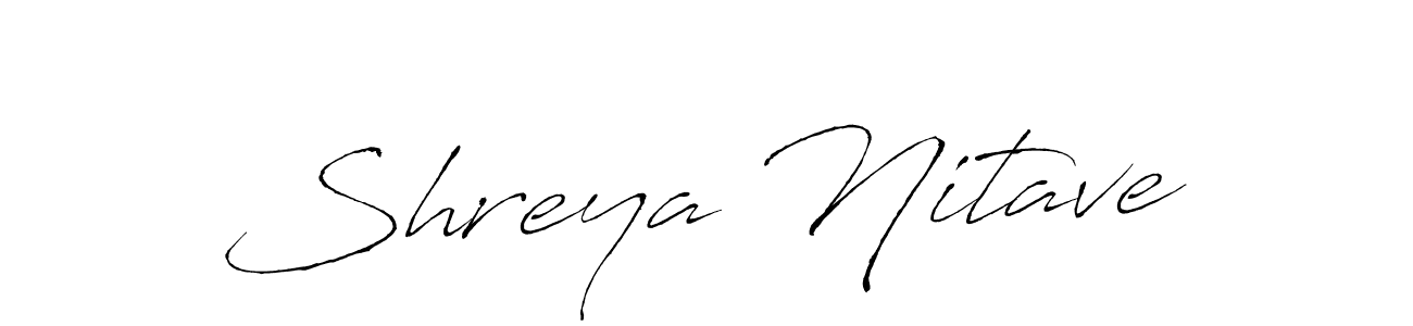 This is the best signature style for the Shreya Nitave name. Also you like these signature font (Antro_Vectra). Mix name signature. Shreya Nitave signature style 6 images and pictures png