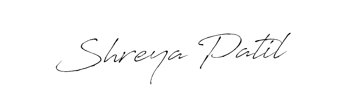 Design your own signature with our free online signature maker. With this signature software, you can create a handwritten (Antro_Vectra) signature for name Shreya Patil. Shreya Patil signature style 6 images and pictures png