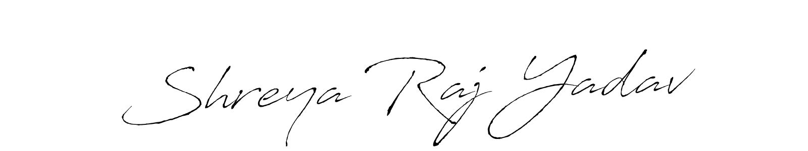 Shreya Raj Yadav stylish signature style. Best Handwritten Sign (Antro_Vectra) for my name. Handwritten Signature Collection Ideas for my name Shreya Raj Yadav. Shreya Raj Yadav signature style 6 images and pictures png
