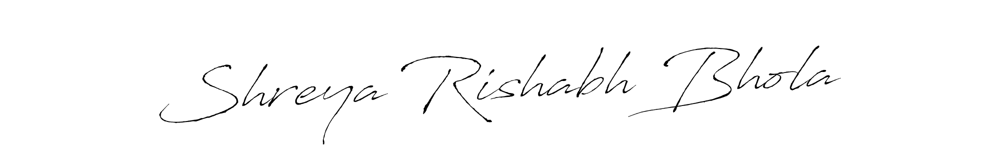 Make a beautiful signature design for name Shreya Rishabh Bhola. Use this online signature maker to create a handwritten signature for free. Shreya Rishabh Bhola signature style 6 images and pictures png