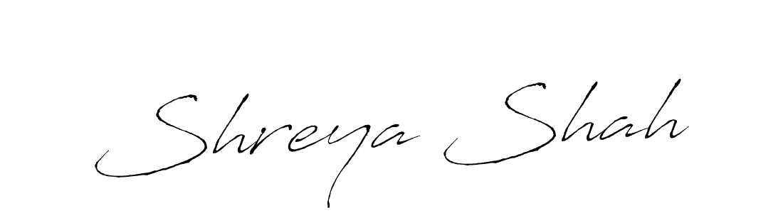 How to make Shreya Shah name signature. Use Antro_Vectra style for creating short signs online. This is the latest handwritten sign. Shreya Shah signature style 6 images and pictures png
